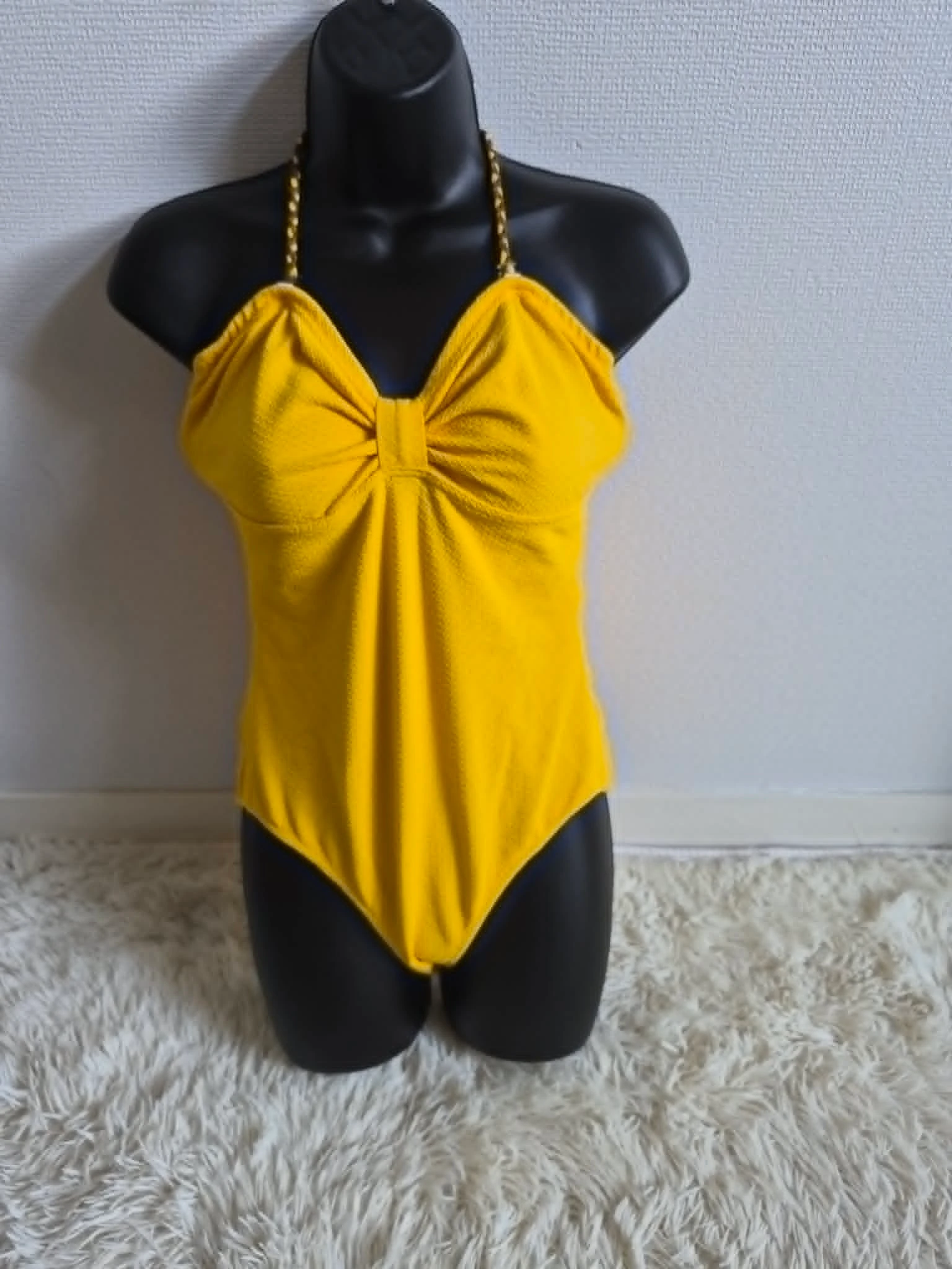 Maillot de bain Galeries Lafayette jaune - Taille 42 - Très bon état
